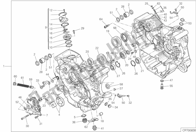 Wszystkie części do 010 - Para Pó? Korb Ducati Multistrada 950 S Touring 2020